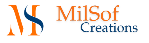 Logo de MilSof Creations, agencia de marketing digital, diseño web, SEO y redes sociales en Florida
